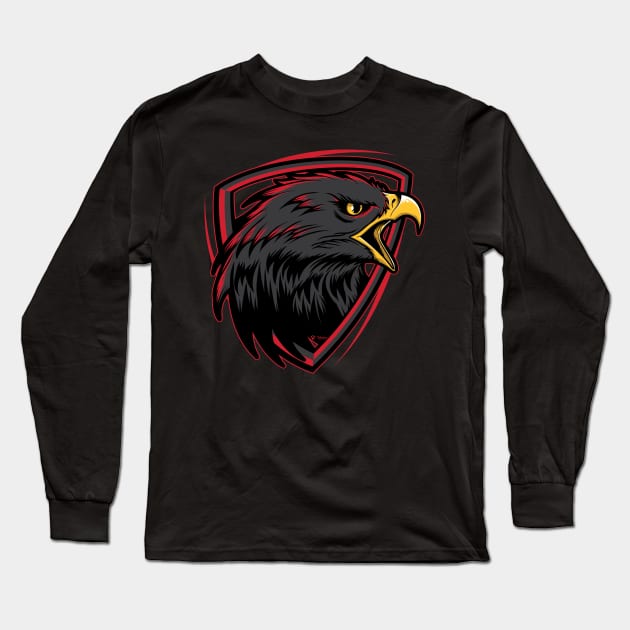 The Hawk Long Sleeve T-Shirt by vecturo